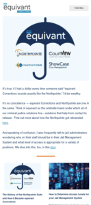 Screenshot of equivant Corrections' Q3 2024 Newsletter